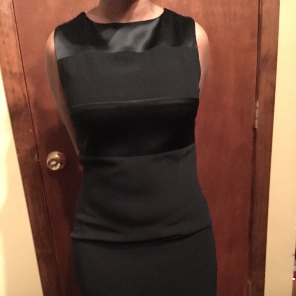 Black knee length dress business casual